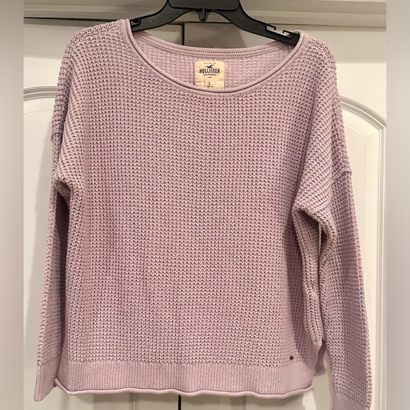 Hollister Sweaters - Hollister Knit Waffle Style Crew neck Light Pink Cardigan Sweater Large